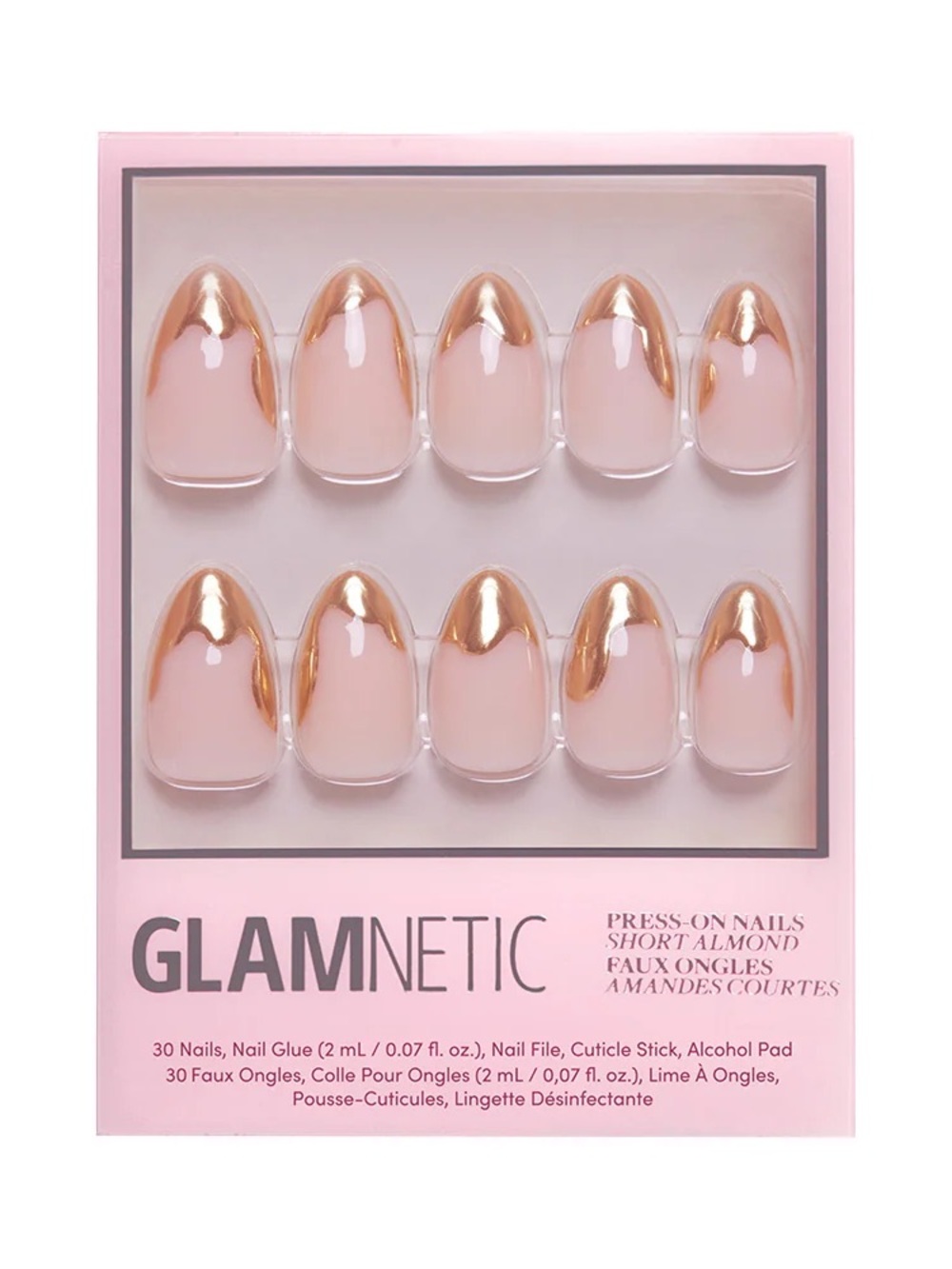 2 for $24 - Glamnetic Press On Nails - Golden Touch